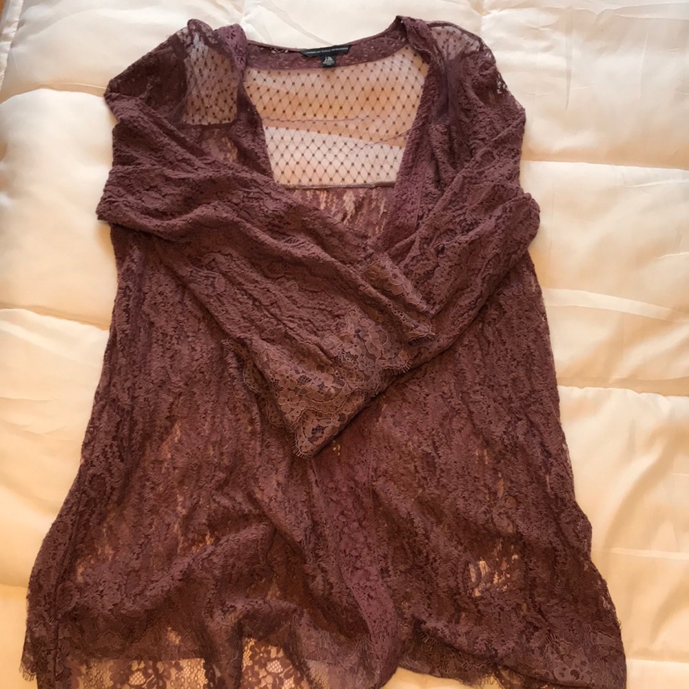 Purple Lace Shawl